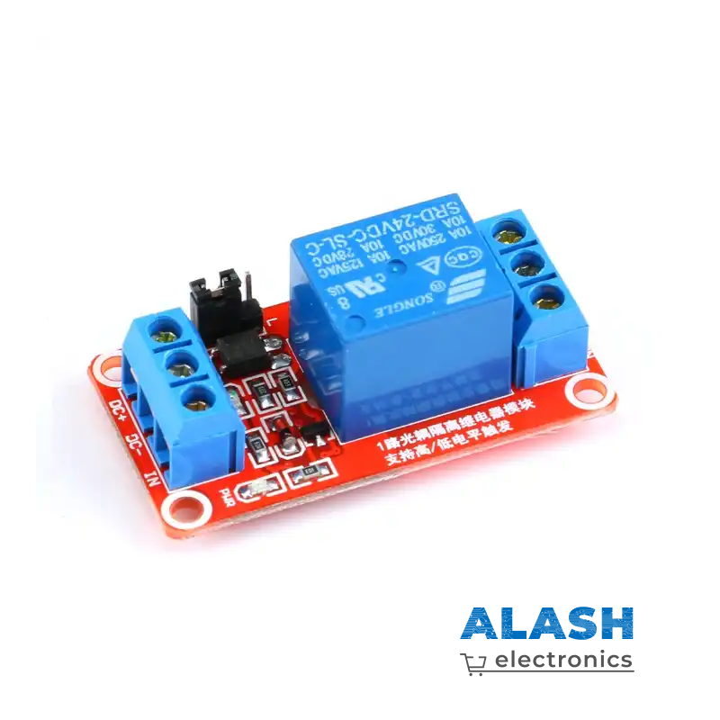 1-канальный модуль реле (24 В) с выбором уровня сигнала