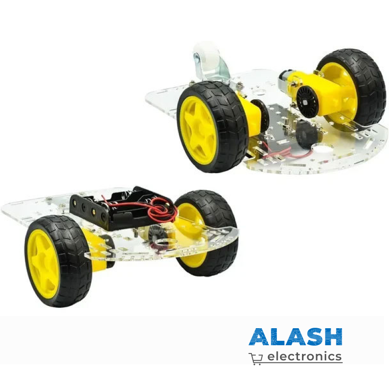 Набор для сборки робота-автомобиля 2WD (широкая платформа)