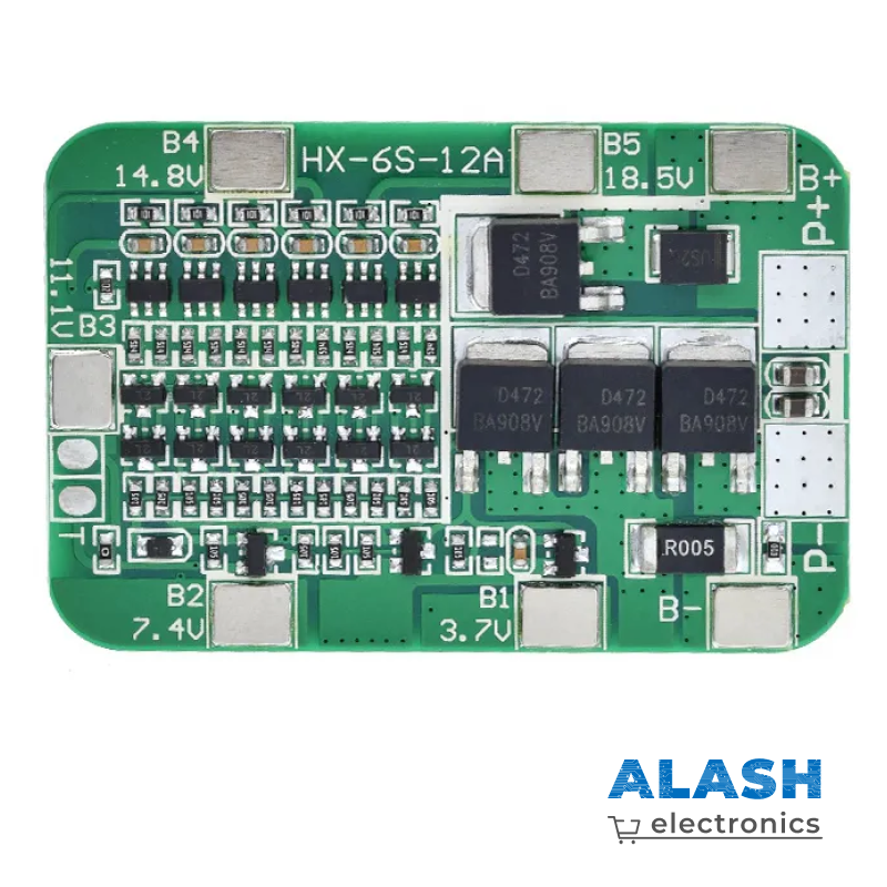 6S 12A 24V PCB плата защиты BMS для 6 аккумуляторов 18650