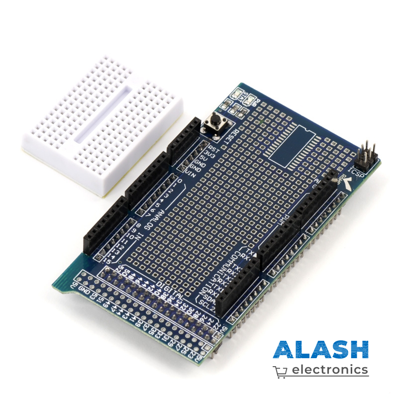 Arduino Mega Prototype Shield V3.0 с макетной платой