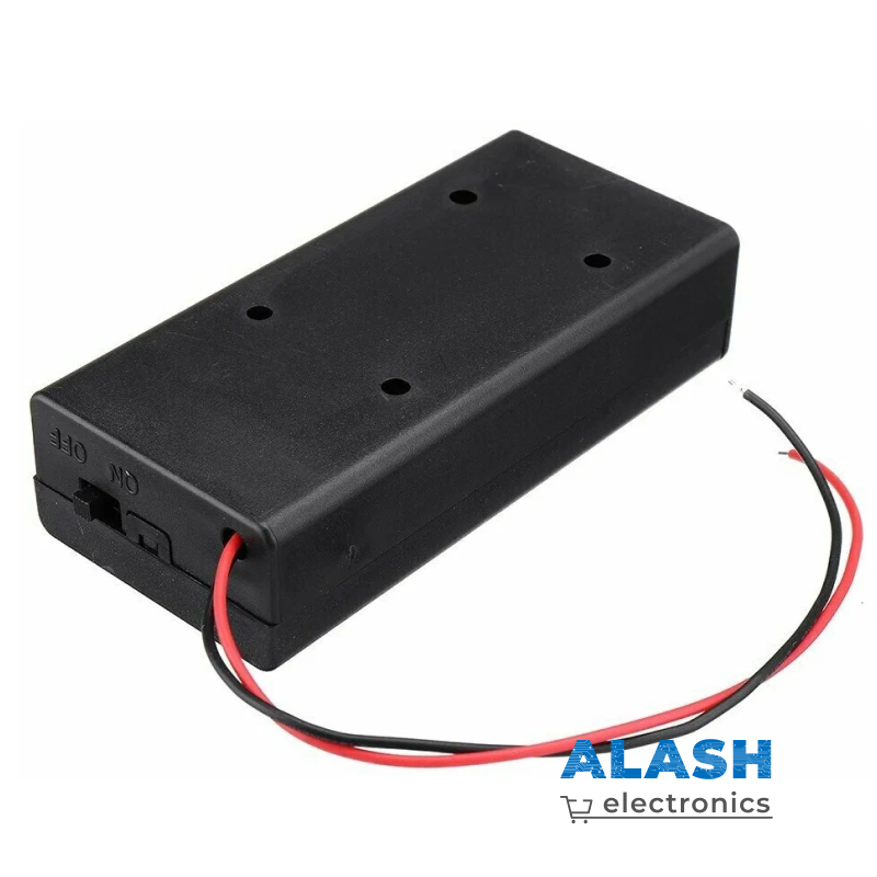 Батарейный отсек 2×18650 (с крышкой и выключателем)