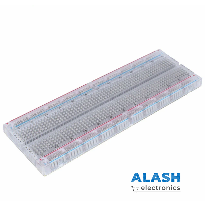 Беспаечная макетная плата, прозрачная (830 контактов) Breadboard
