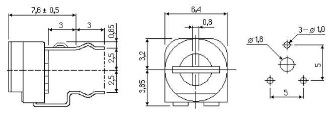 Подстроечный резистор RM065
