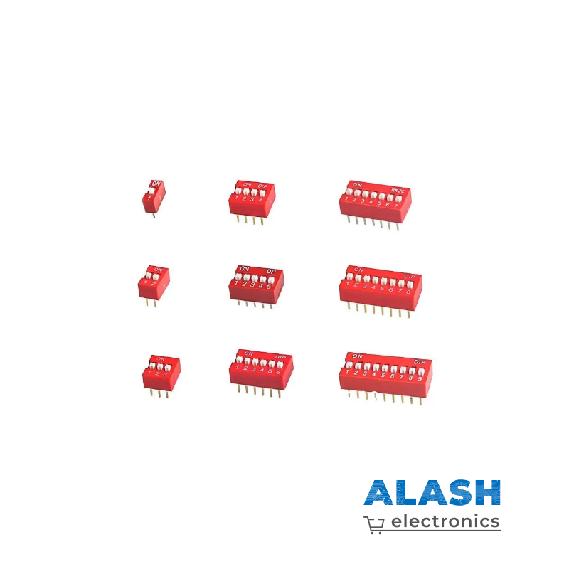 DIP-переключатель 2,54 мм, ножной шаг, программируемый переключатель 1/2/3/4/5/6/7/8/9P, набор позиций