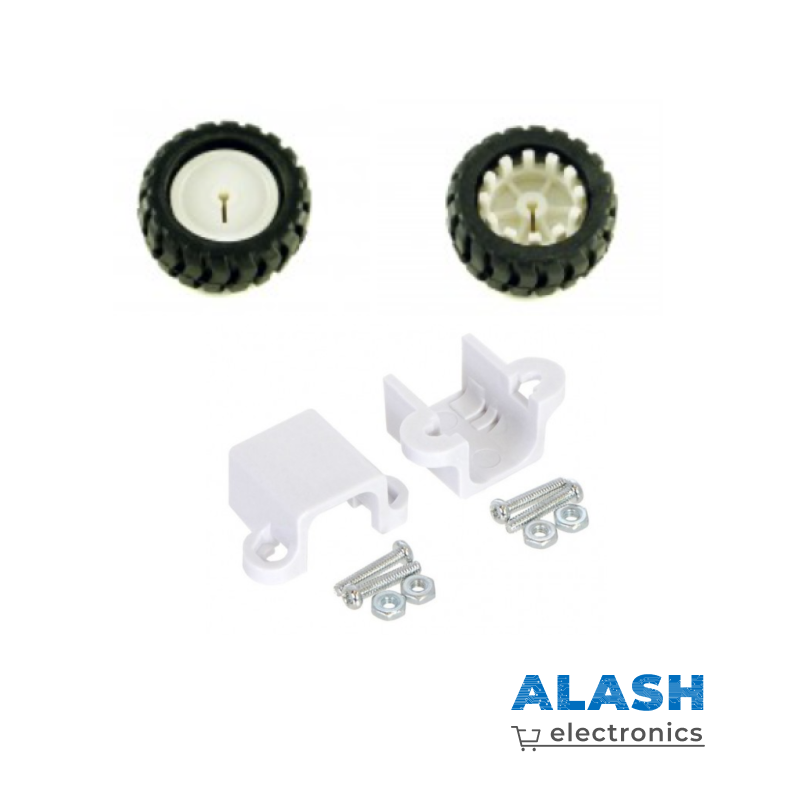 Двигатель с редуктором JGA12-N20 (12 В, 150 обр/мин), с колесом