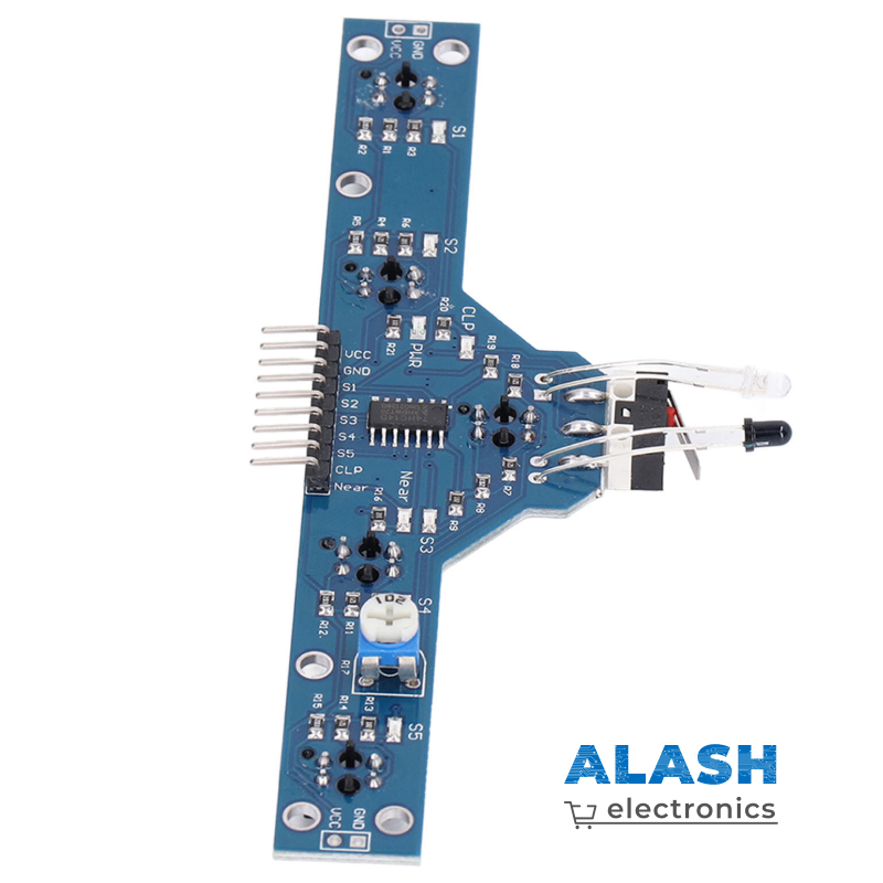 Инфракрасный модуль обнаружения препятствий с 5-канальный датчик линии трекингом для умной смарт машинки машины