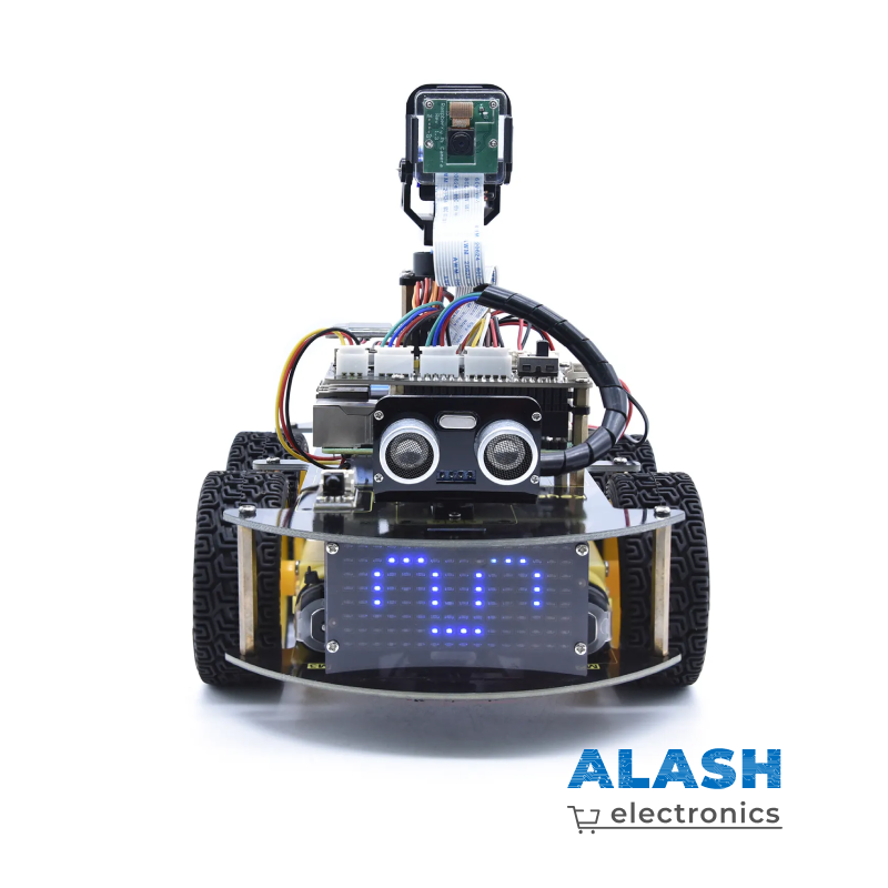 Keyestudio Raspberry Pi Smart Car Robot Kit + 5-мегапиксельный модуль камеры Программирование на Python для Raspberry Pi 4B (без платы Raspberry Pi)