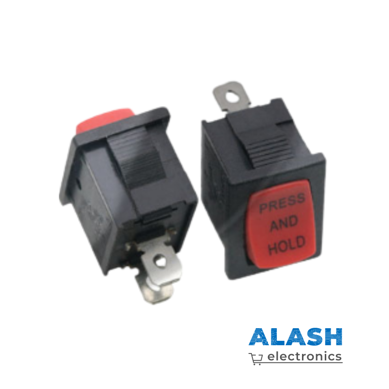 Клавишный переключатель XW-601, 21×15 мм, механизм действия: Press and Hold (нажать и удерживать)