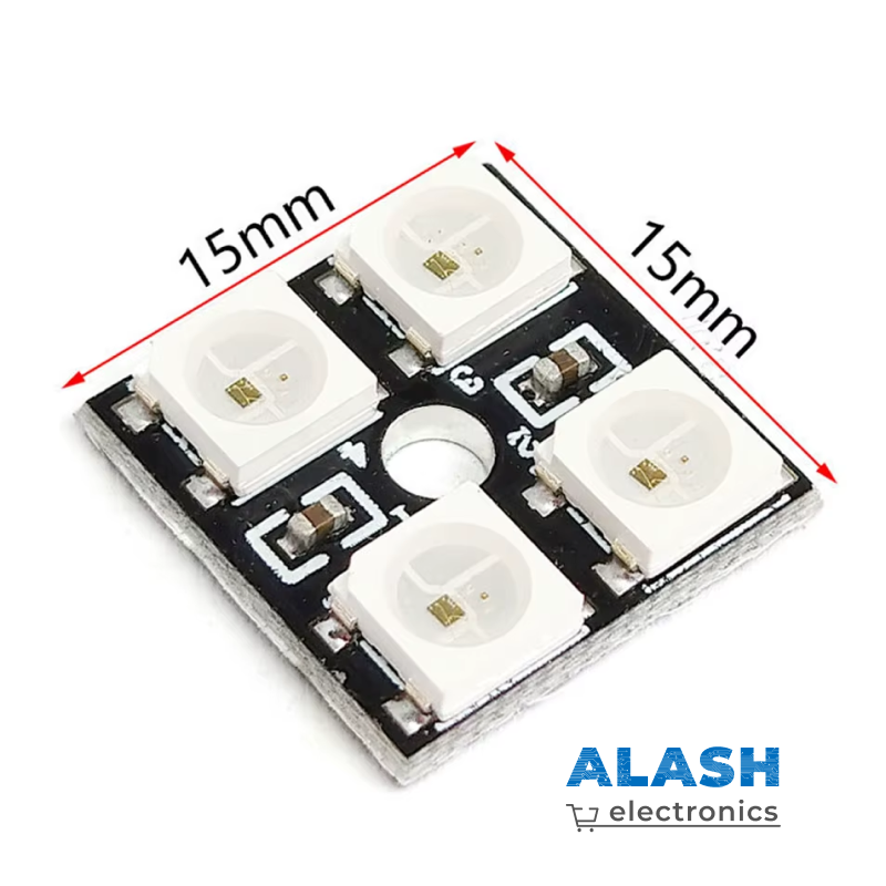 Матрица из 4 RGB Светодиодов WS2812 (2x2)