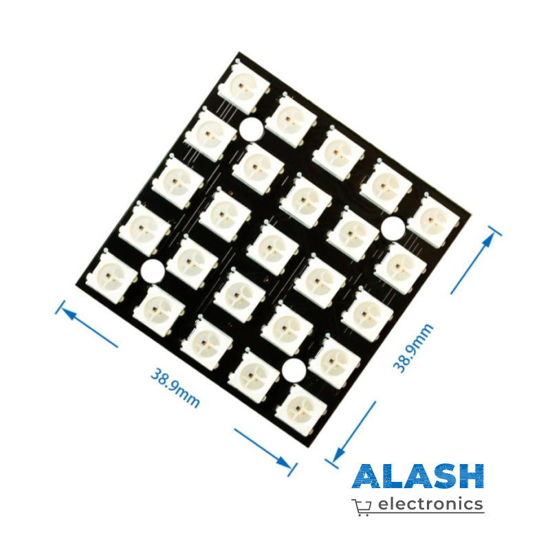 Матрица из 16 RGB Светодиодов WS2812 (4x4)