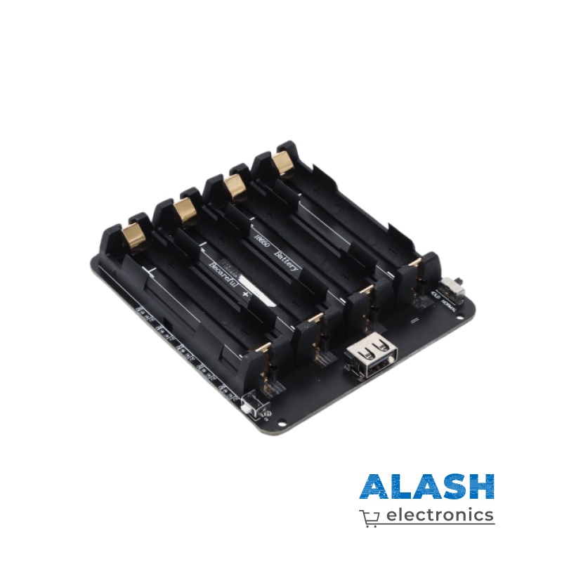 Модуль зарядки Li-ion аккумуляторов 4x18650 с функцией питания: вход 5В 3А (Micro-USB), выход 5В 3А / 3В 1А (USB тип A)