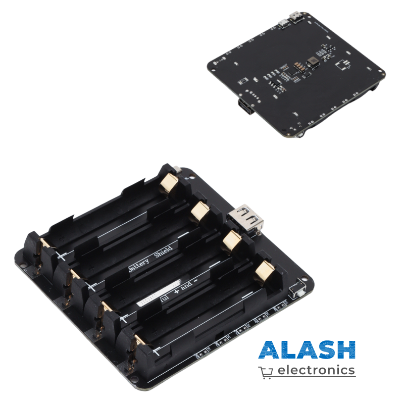 Модуль зарядки Li-ion аккумуляторов 4x18650 с функцией питания: вход 5В 3А (Micro-USB), выход 5В 3А / 3В 1А (USB тип A)