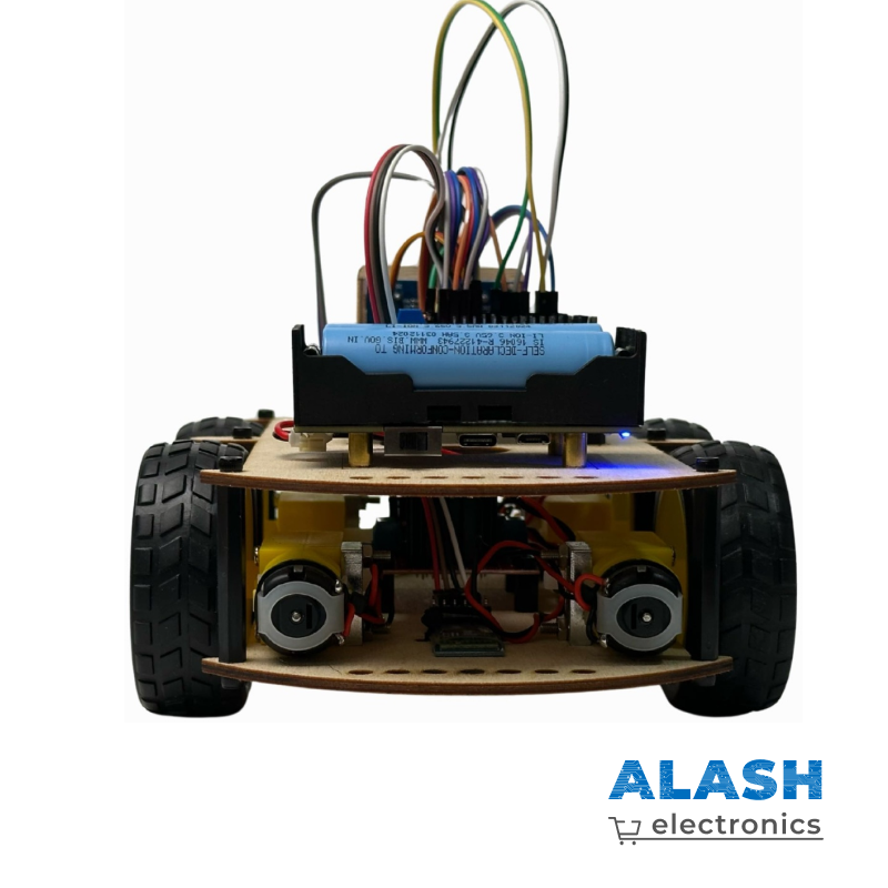 Набор для сборки колесного робота машинки Alashed Phobo Arduino 4WD BT Smart Car kit V2.0