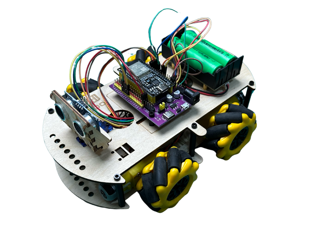 Набор для сборки колесного робота машинки Alashed Phobo ESP32 4WD BT Smart Car kit V3.0 Mecanum wheels