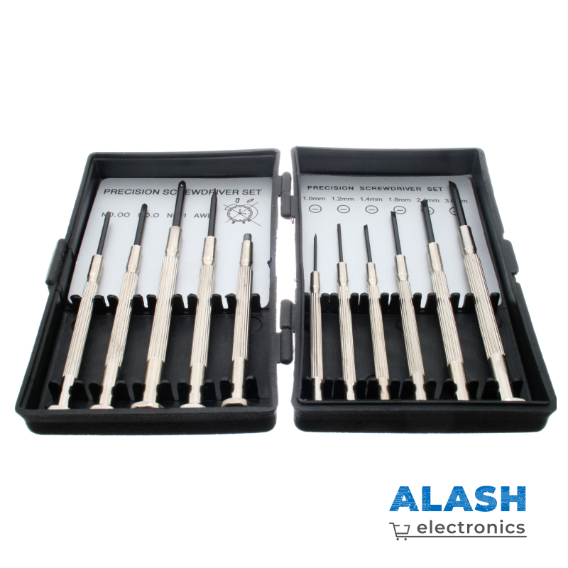 Набор прецизионных отвёрток 11 в 1 — комплект для ремонта электроники, часов, очков, смартфонов и ноутбуков