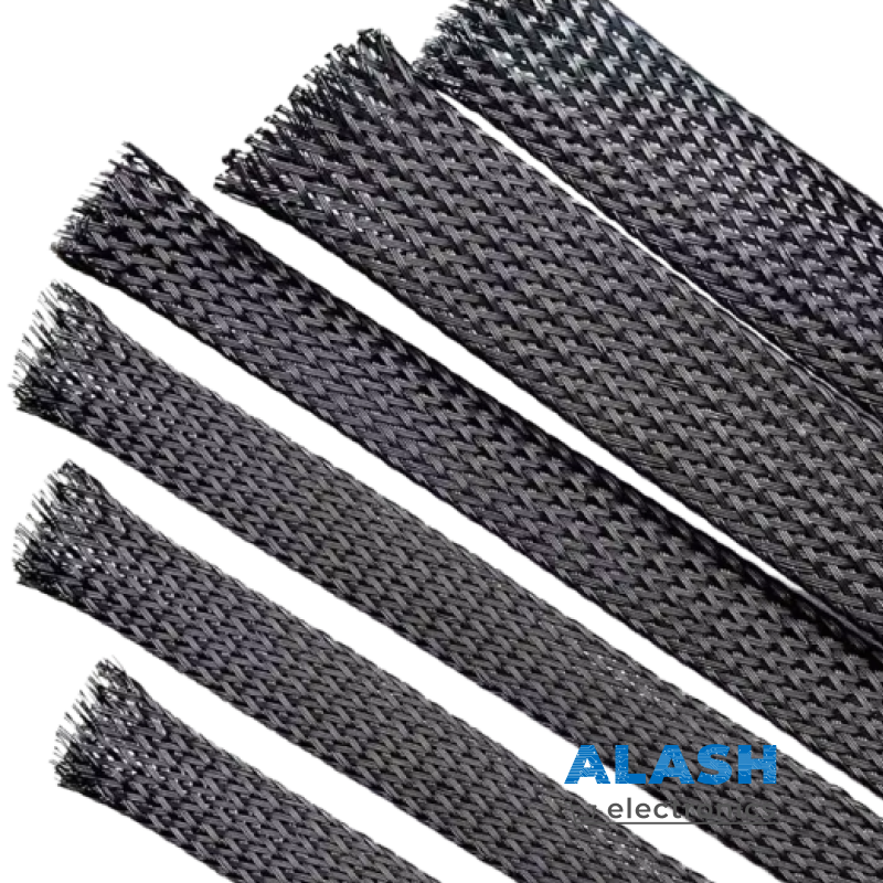 Нейлоновая оплётка 1 метр (D-8мм, черная)