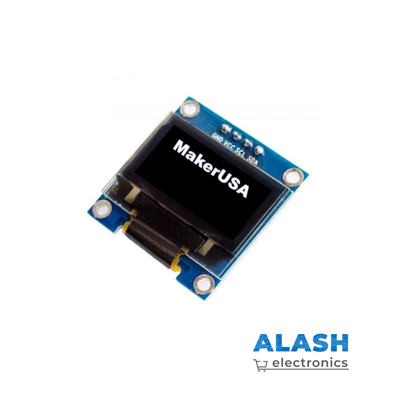 OLED-экран 0,96 дюйма, белый I2C IIC, дисплей связи, компьютерный ЖК-модуль для RPI без пайки