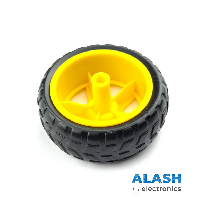 Пластиковое колесо с шиной (65×26 мм)