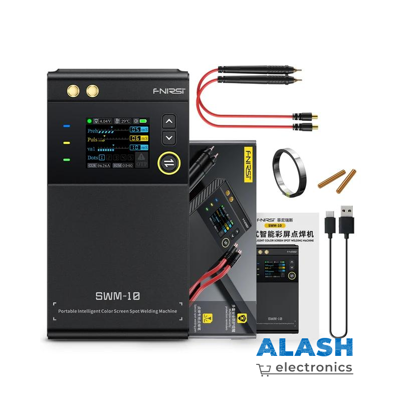 Портативный сварочный аппарат FNIRSI для точечной сварки аккумуляторной батареи SWM10 18650, сварочный инструмент для аккумуляторной батареи 5000 мАч, 0,25 мм