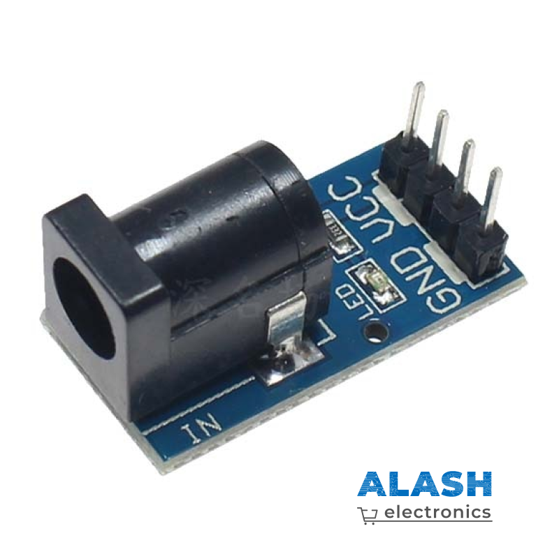 Разъем питания DC гнездо 5.5x2.1 мм на плате для Arduino