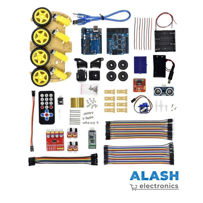 4WD Умный Робот-Автомобильный Стартовый Комплект для Arduino Шасси