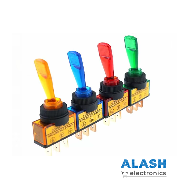 Сверхмощный кулисный тумблер (желтый, синий, зеленый, красный)