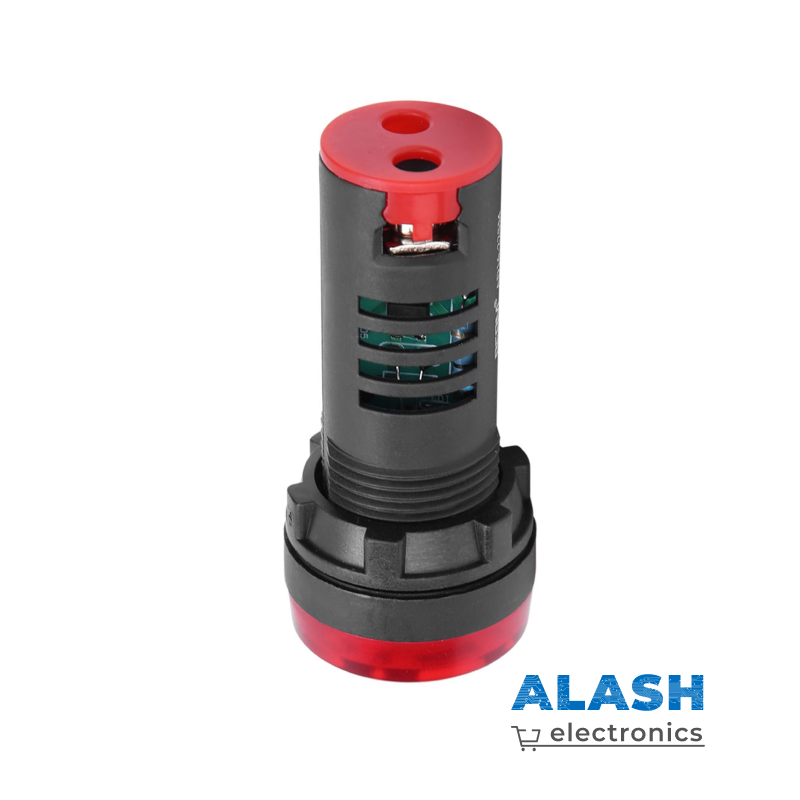 Светозвуковой индикатор AD16-22SM, 12 В, красный