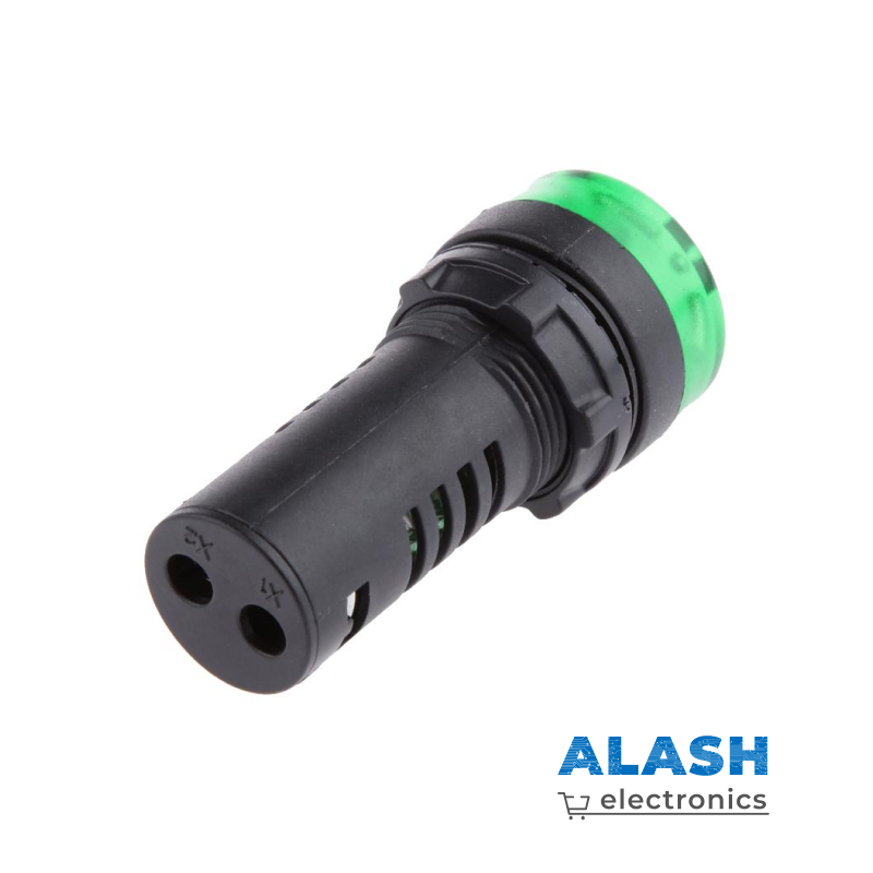 Светозвуковой индикатор AD16-22SM, 12 В, зеленый