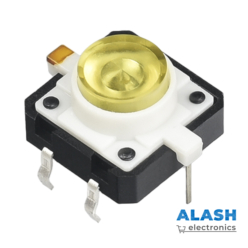 Тактильный переключатель с подсветкой 12×12×7.2 мм, LED-такт свитч