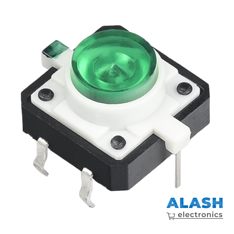 Тактильный переключатель с подсветкой 12×12×7.2 мм, LED-такт свитч