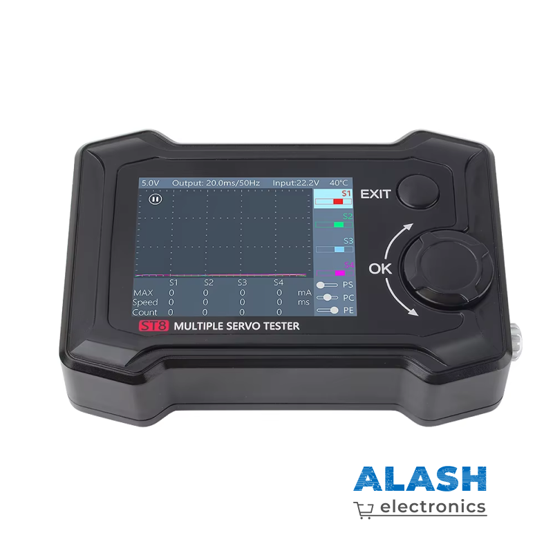 ToolkitRC ST8 2,4 дюймов TFT 7-28V 8-канальный серво тестер