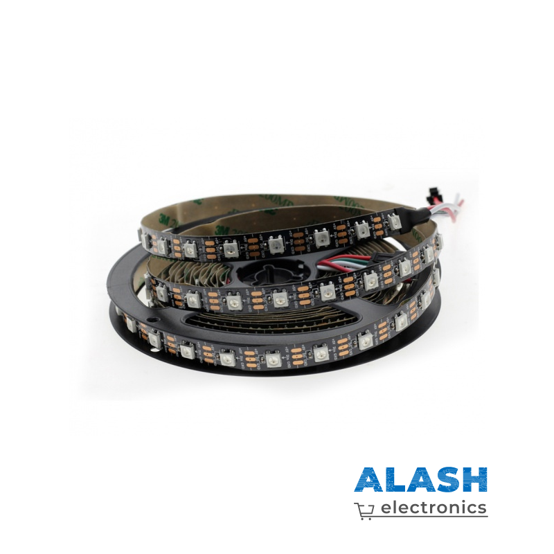 Цветная адресная LED лента RGB WS2812B (12V, IP60, 60 LED/м) – 5 м, программируемая, умная подсветка