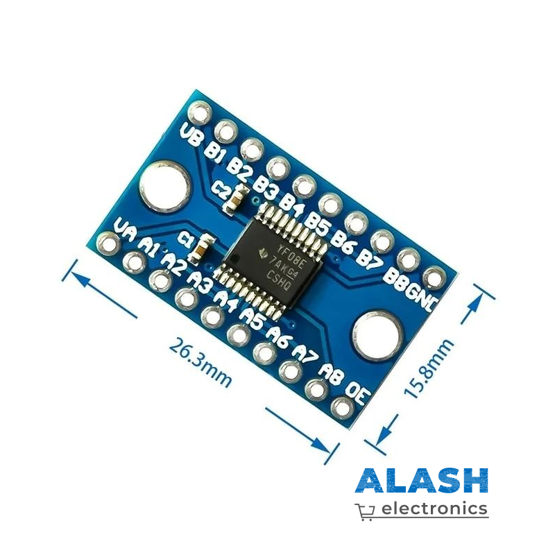 TXS0108E — 8-канальный двусторонний логический преобразователь уровня напряжения | IC для интерфейсов 1.8V/2.5V/3.3V/5V