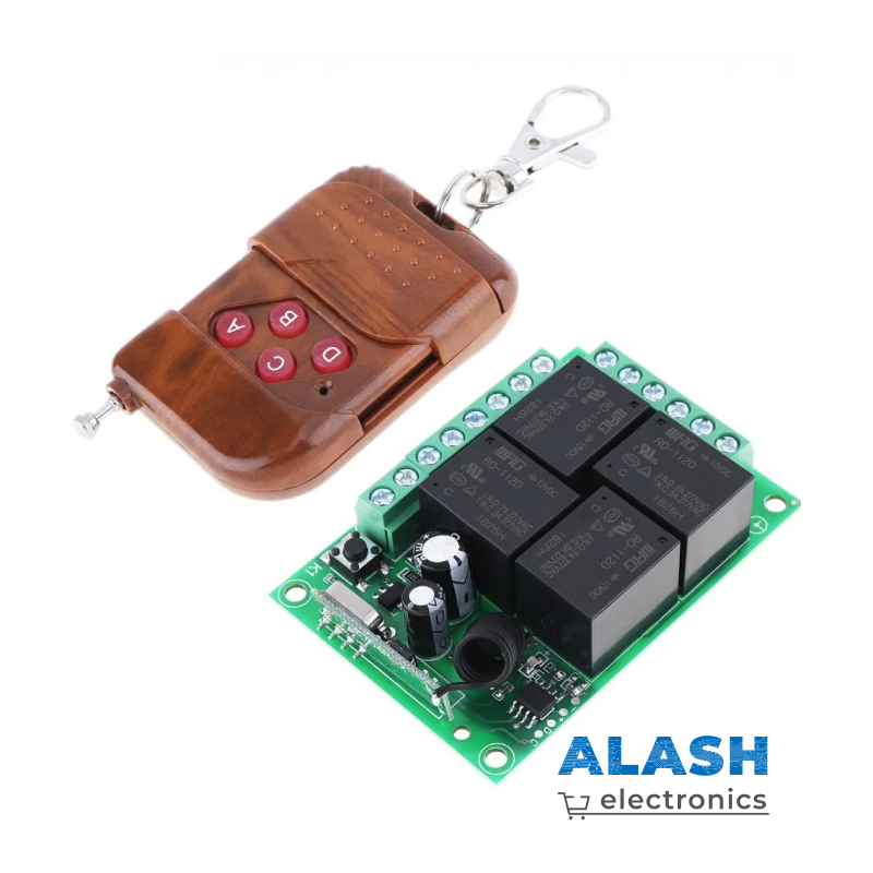 Универсальный беспроводной пульт дистанционного управления частотой 433 МГц 4-х канальный