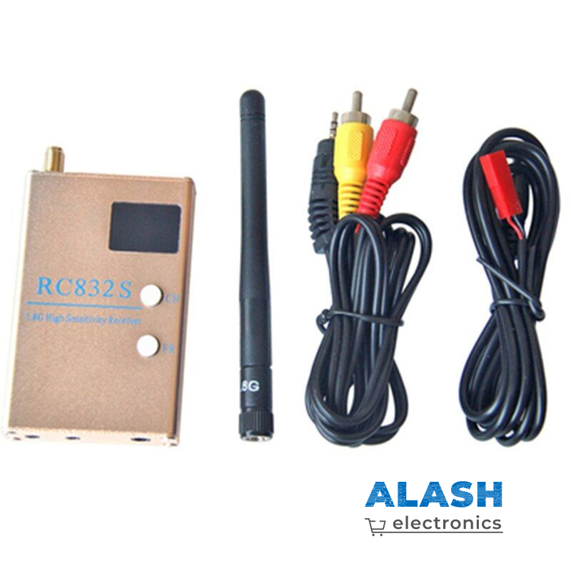 Видеоприемник FPV 5,8G 5,8 ГГц 48 каналов RC832S с AV и кабелями питания, функция аналог RC832 RC832H для гоночного дрона FPV