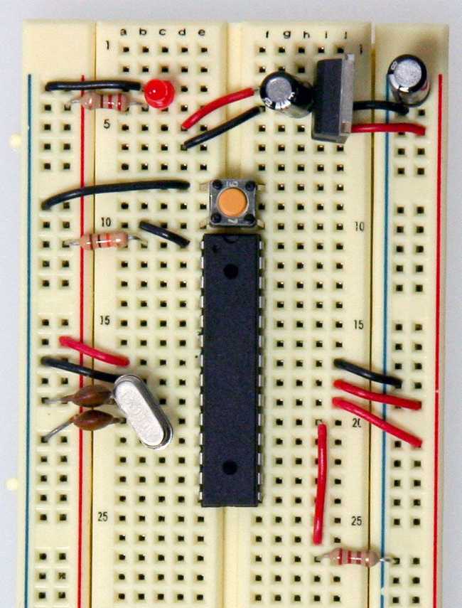 Выводы светодиода на Arduino пине 13