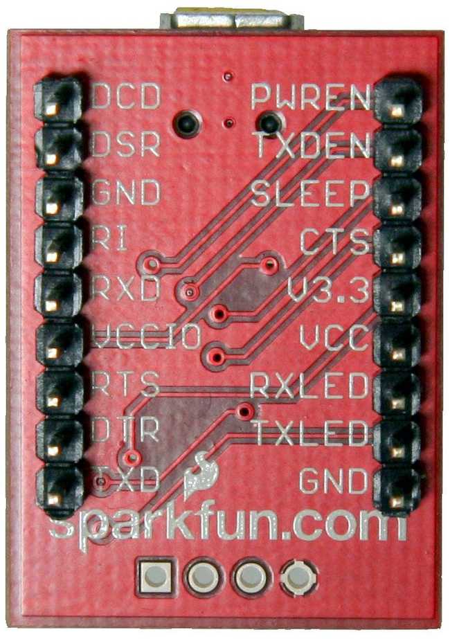 Распиновка платы Sparkfun FT232