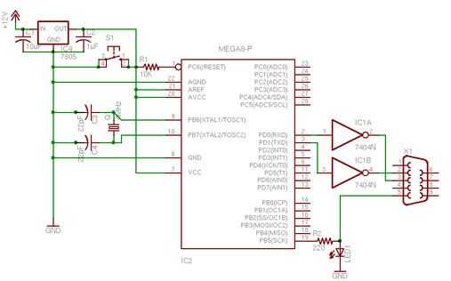 Схема ATMega8
