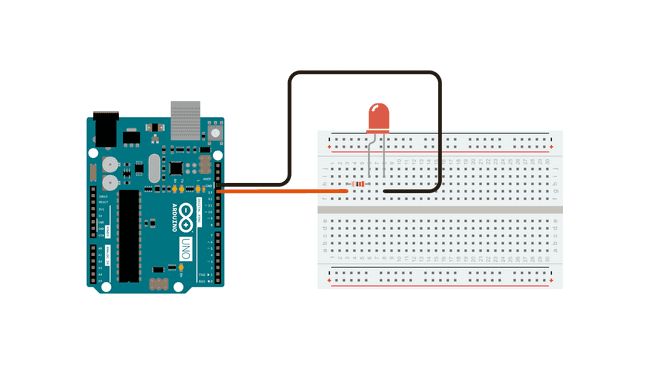 Светодиодная цепь с Arduino.