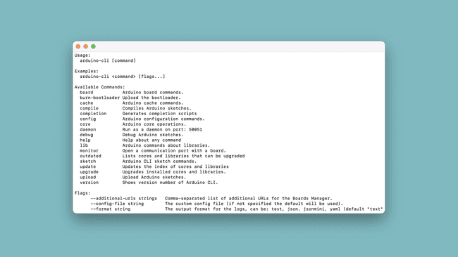 Arduino CLI (Command Line Interface).