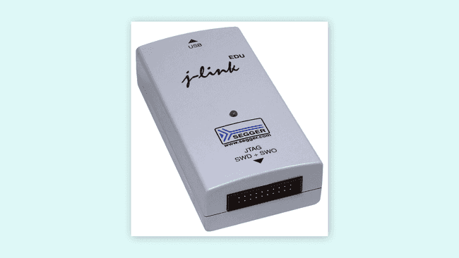 SEGGER J-Link EDU JTAG/SWD debug-зонд.