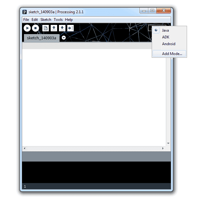 Добавление режима в Processing IDE