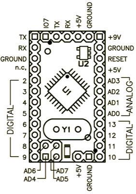 Распиновка Arduino Mini 03