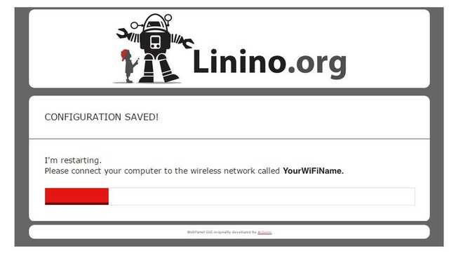 Перезагрузка LininoOS