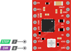 Управление шаговым двигателем с модулем драйвера A4988 и Arduino