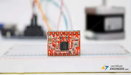 Управление шаговым двигателем с модулем драйвера A4988 и Arduino