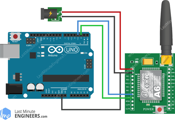 Отправка и приём SMS и звонков с GSM-модулем A6 и Arduino