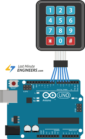 Подключение мембранной клавиатуры 4×3 и 4×4 к Arduino