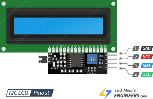 Подключение I2C LCD к Arduino
