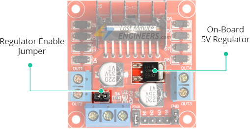 Подключение модуля драйвера двигателя L298N к Arduino